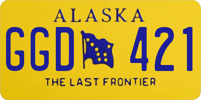 AK license plate GGD421