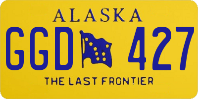 AK license plate GGD427