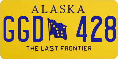 AK license plate GGD428