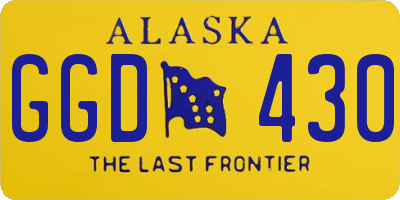 AK license plate GGD430