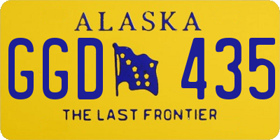 AK license plate GGD435