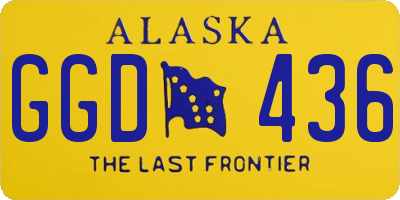 AK license plate GGD436