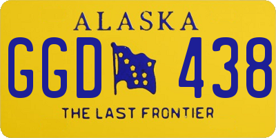 AK license plate GGD438