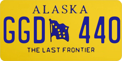 AK license plate GGD440