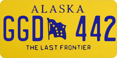 AK license plate GGD442