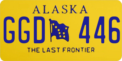 AK license plate GGD446