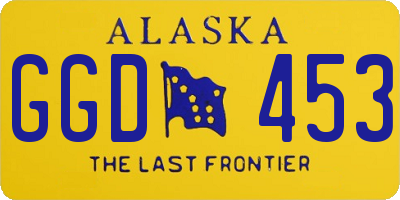 AK license plate GGD453