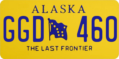 AK license plate GGD460