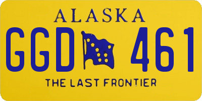AK license plate GGD461