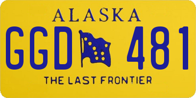 AK license plate GGD481