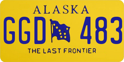 AK license plate GGD483