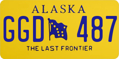 AK license plate GGD487