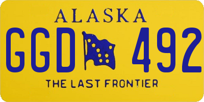 AK license plate GGD492