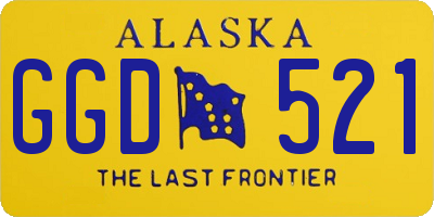 AK license plate GGD521