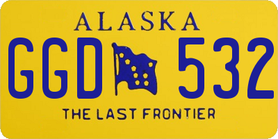 AK license plate GGD532