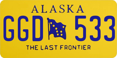 AK license plate GGD533