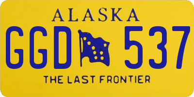AK license plate GGD537