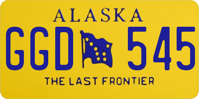 AK license plate GGD545