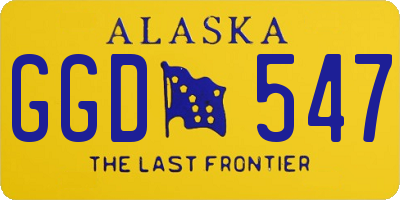 AK license plate GGD547
