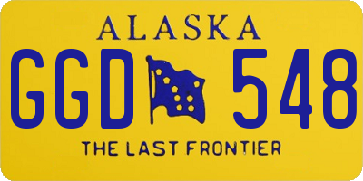 AK license plate GGD548