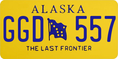 AK license plate GGD557