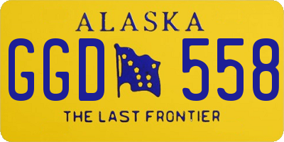 AK license plate GGD558