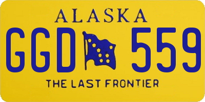 AK license plate GGD559