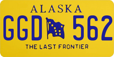 AK license plate GGD562