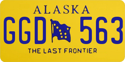 AK license plate GGD563