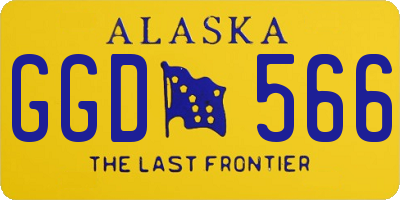 AK license plate GGD566