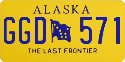 AK license plate GGD571
