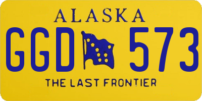 AK license plate GGD573
