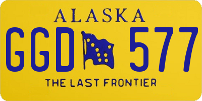 AK license plate GGD577