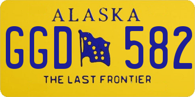 AK license plate GGD582