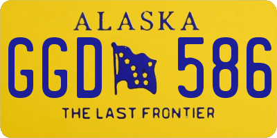 AK license plate GGD586