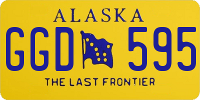 AK license plate GGD595
