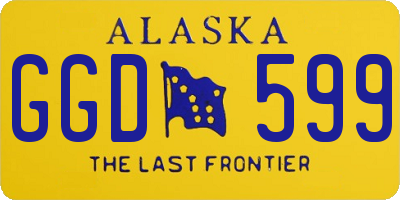 AK license plate GGD599