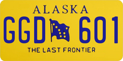 AK license plate GGD601