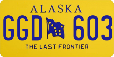 AK license plate GGD603