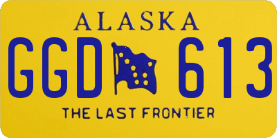 AK license plate GGD613