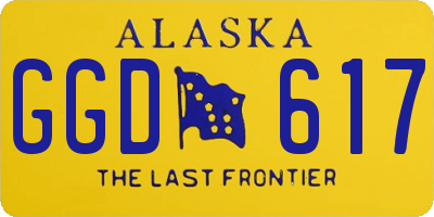 AK license plate GGD617