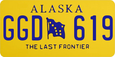 AK license plate GGD619