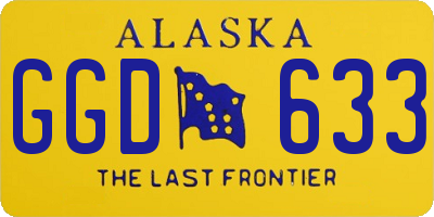 AK license plate GGD633