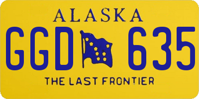 AK license plate GGD635