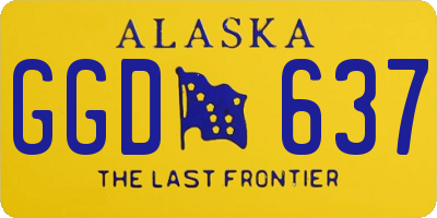 AK license plate GGD637