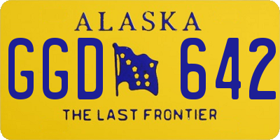 AK license plate GGD642