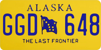 AK license plate GGD648