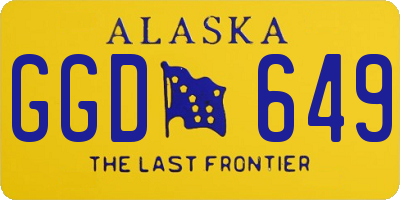 AK license plate GGD649