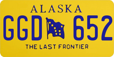 AK license plate GGD652