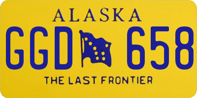 AK license plate GGD658